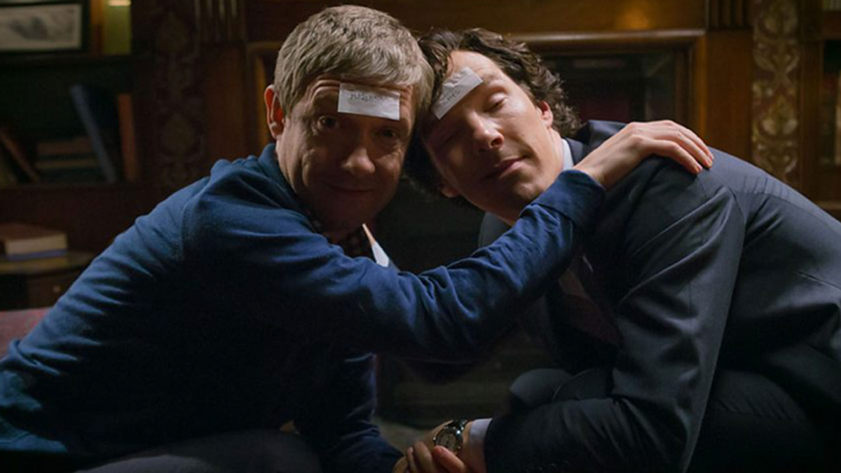 Sherlock Ten Years Later - Drunk Holmes and Watson